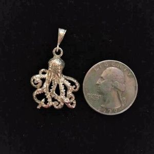 925 silver octopus charm